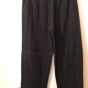 🌞Blanque vertical-pleat, wide-leg black